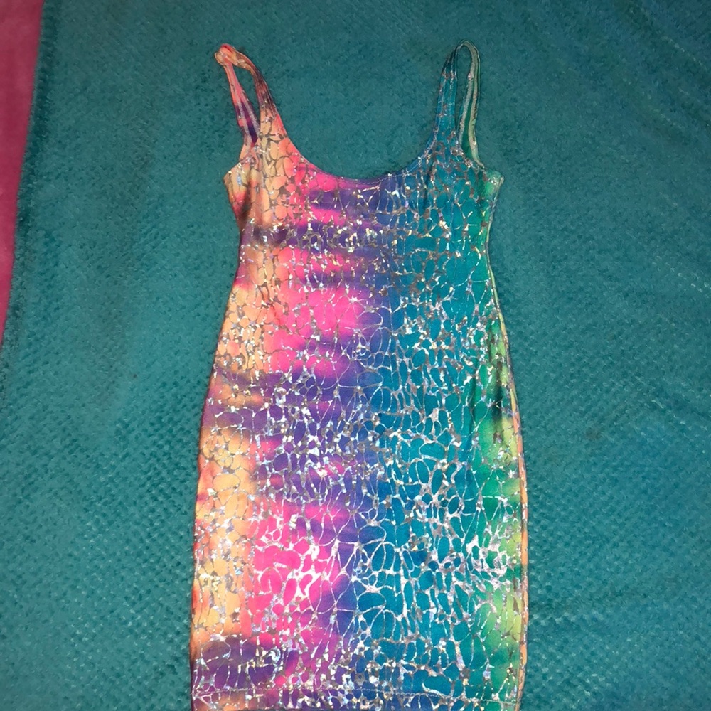 Angel Brinks Rainbow 🌈 Fitted Dress